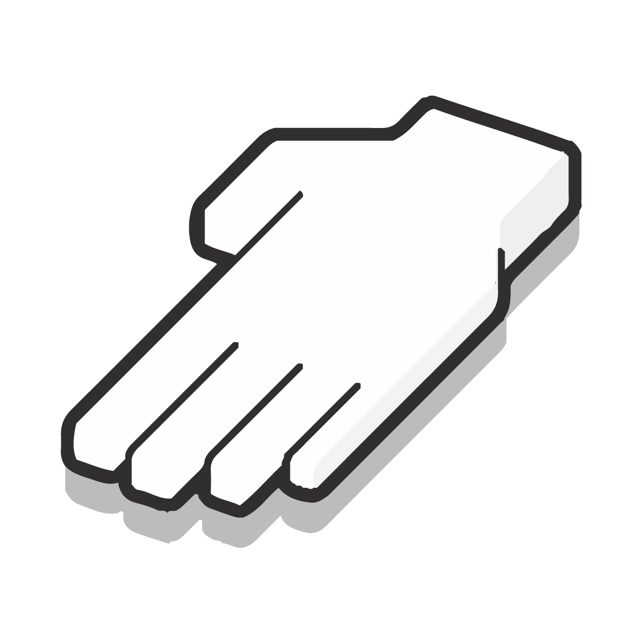 flat hand image for rock