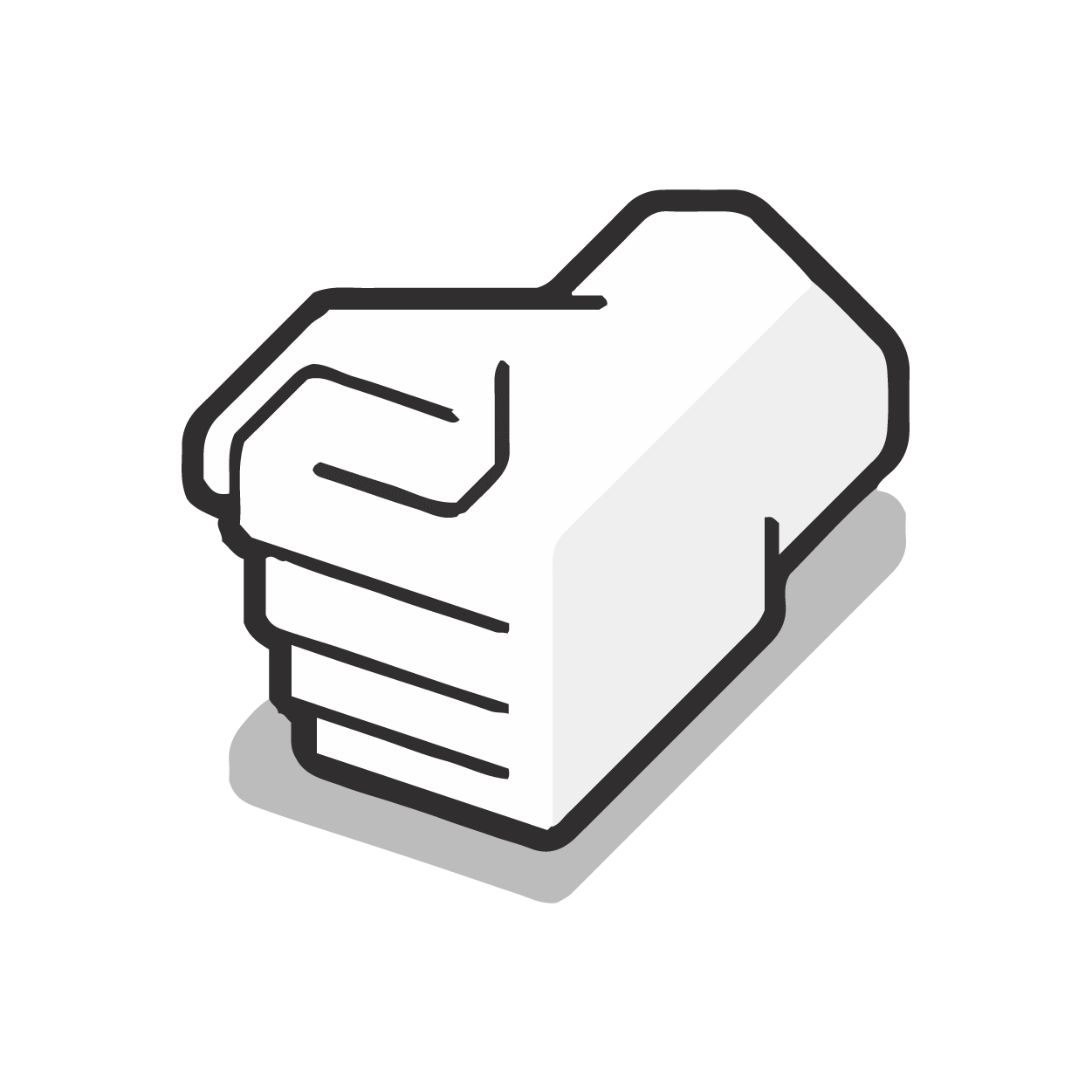 closed fist image for rock